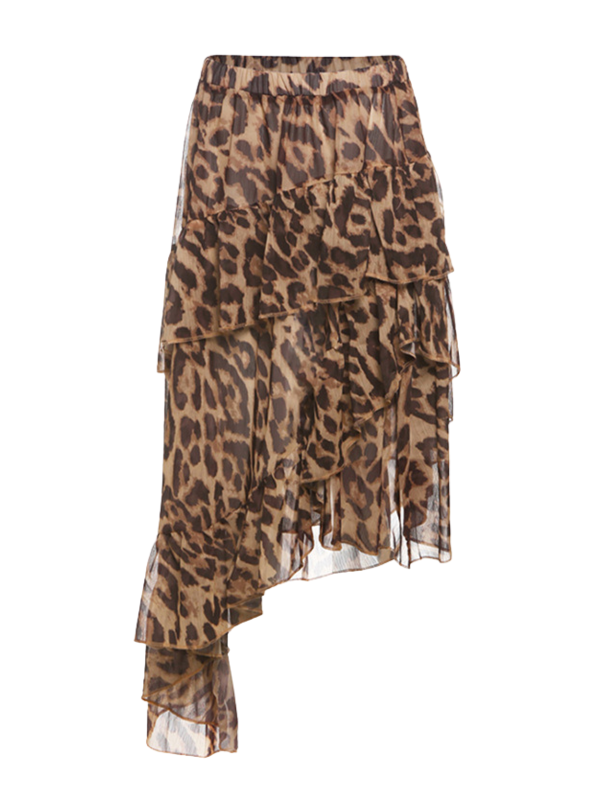 Gonna a Volant Leopardata Cheree