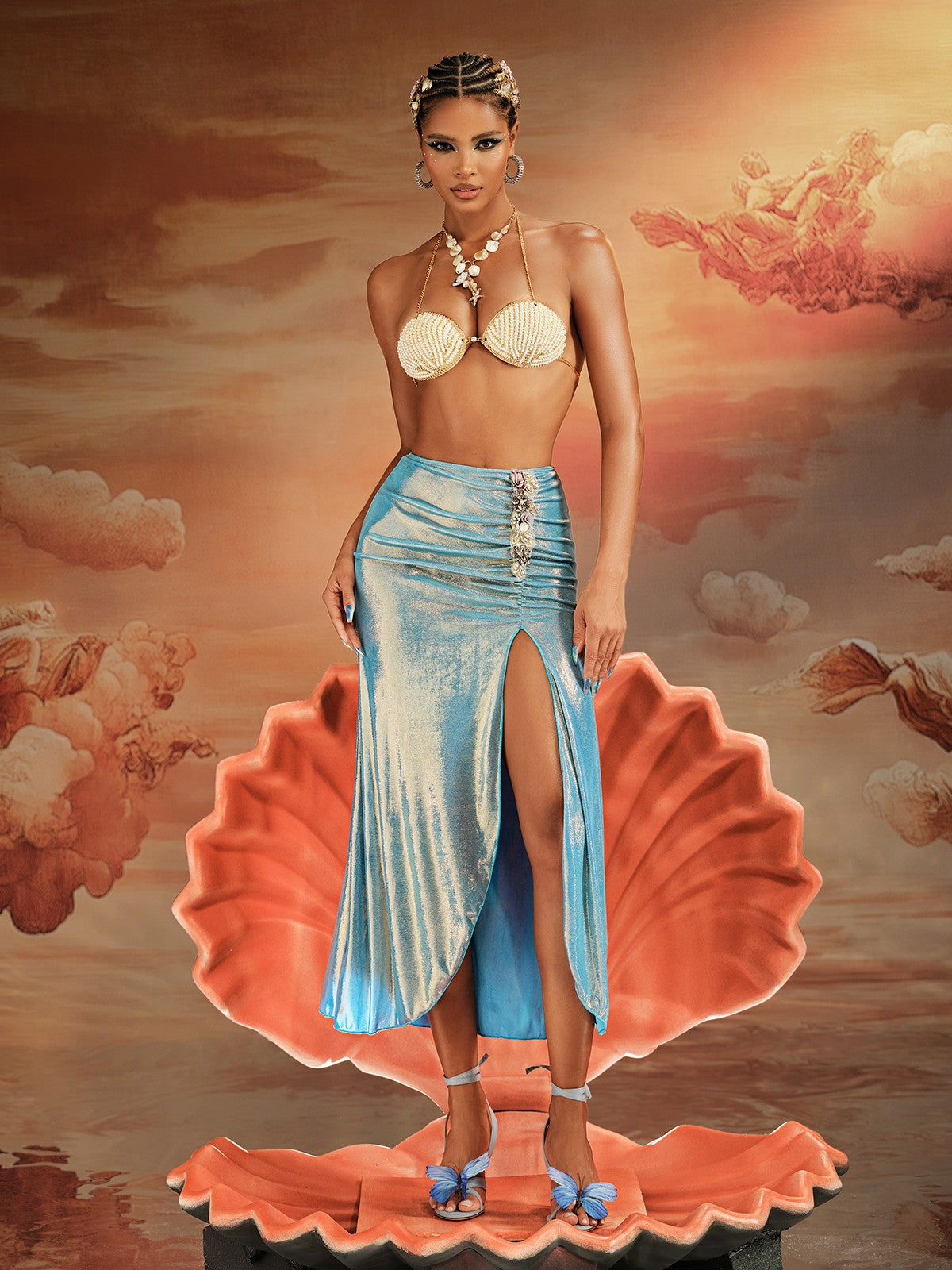 Bralette Akihiro con Perle e Conchiglie