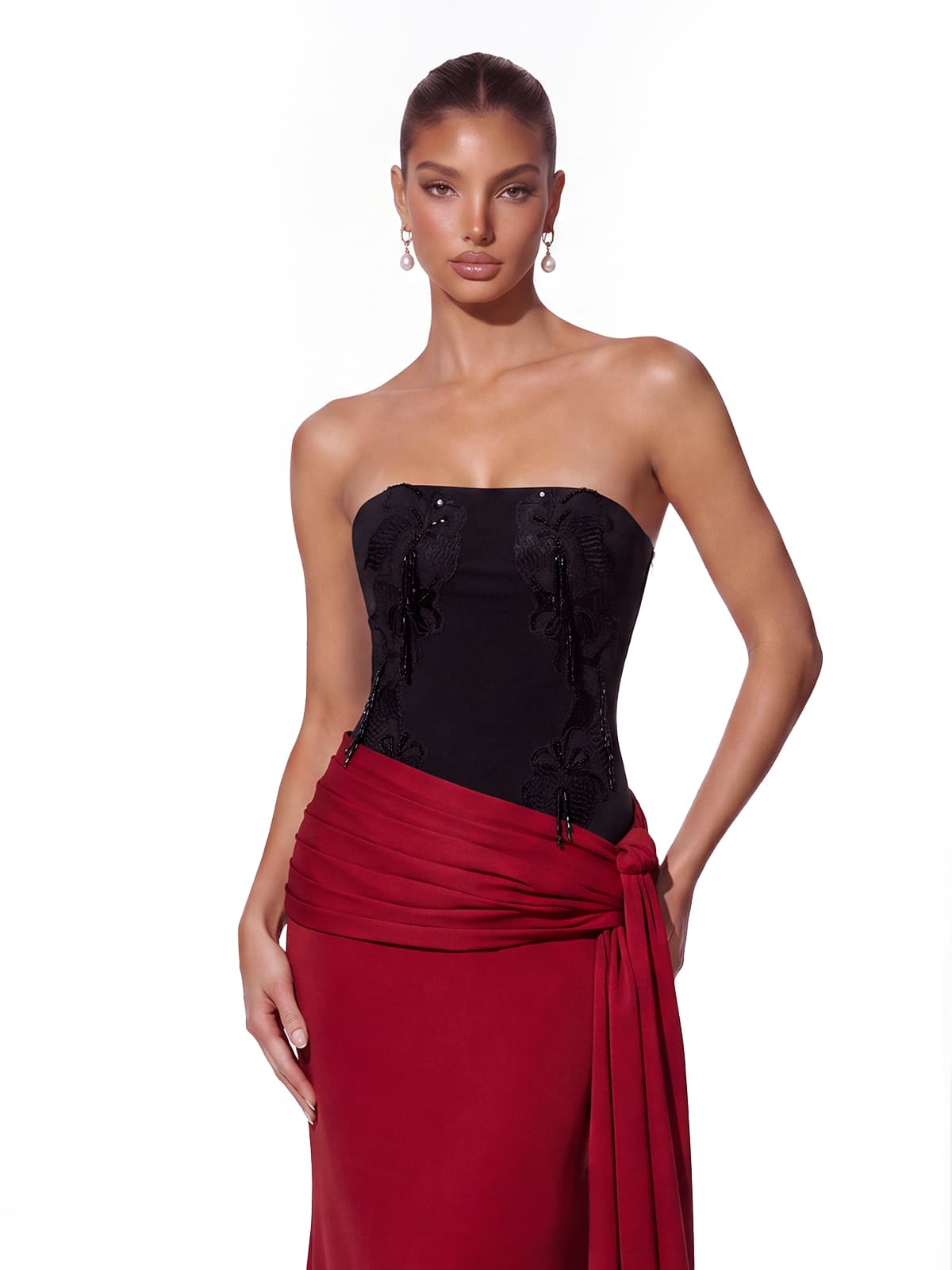 Abito Maxi Senza Spalline Dovira - Eleganza Senza Tempo