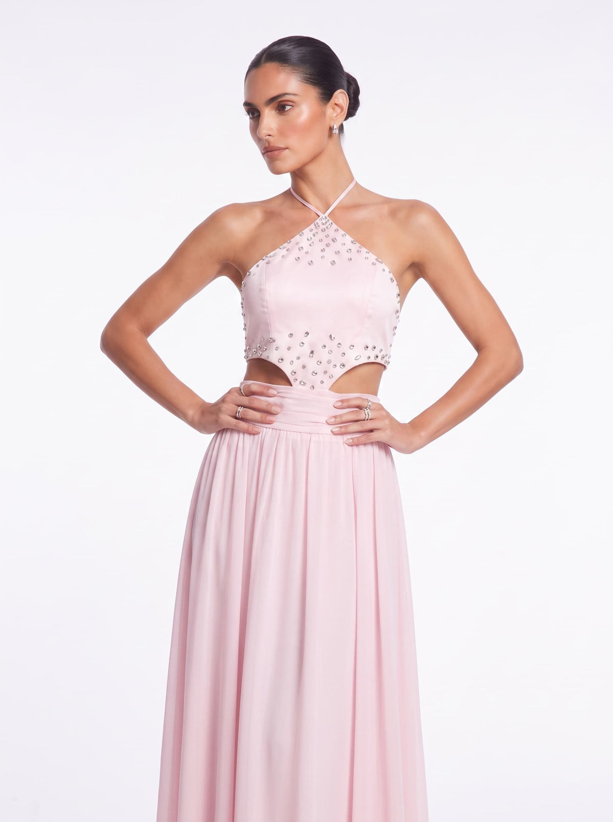 Set Halterneck Gonna con Strass Tavrix