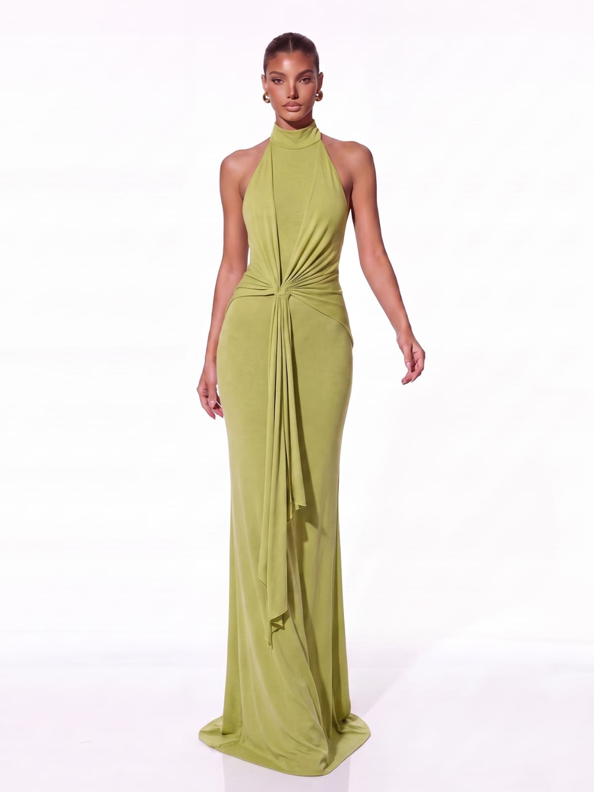 Maxi Abito con Scollatura Halter Wexoria
