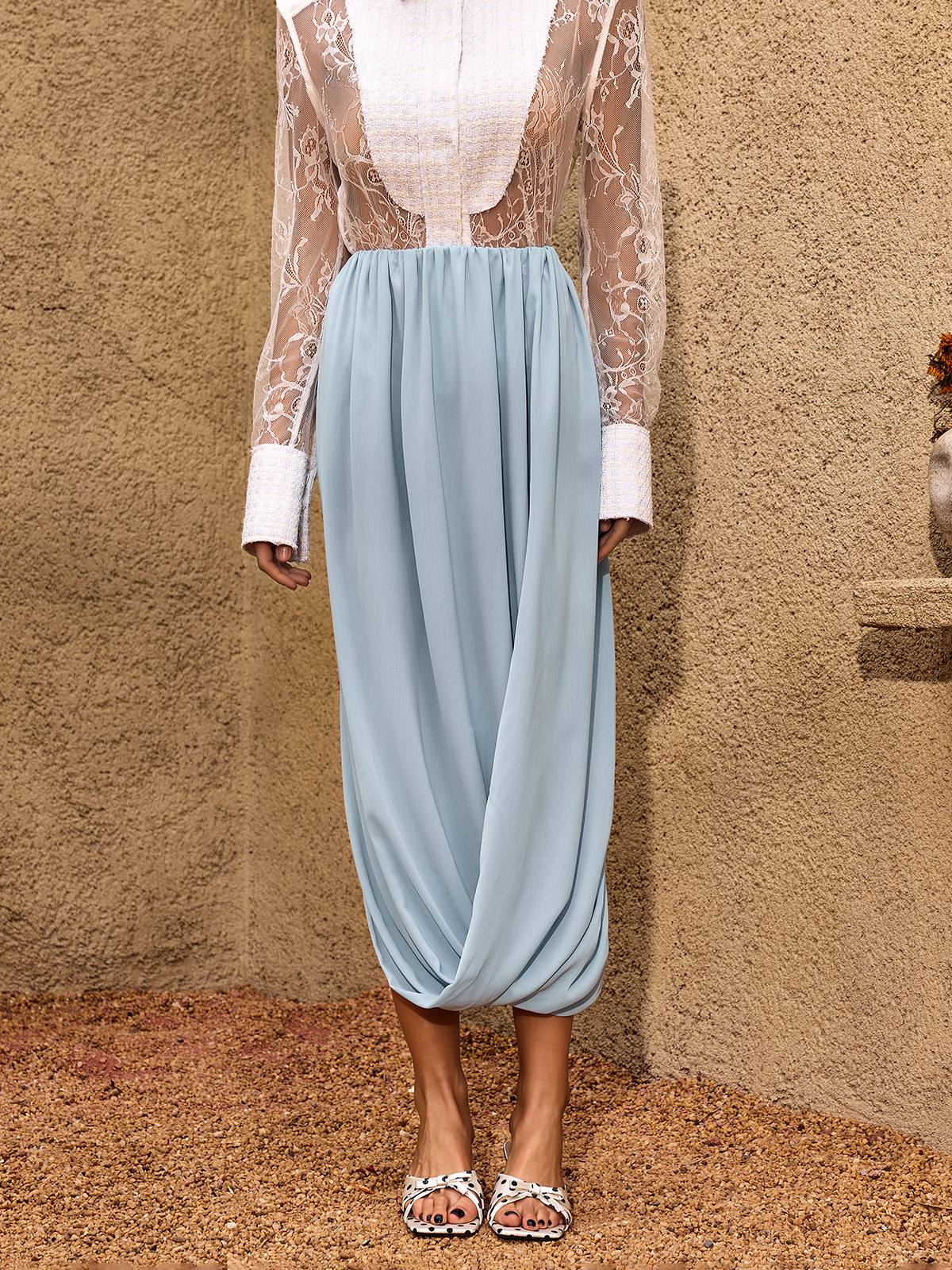 Gonna Midi Drappeggiata Chic