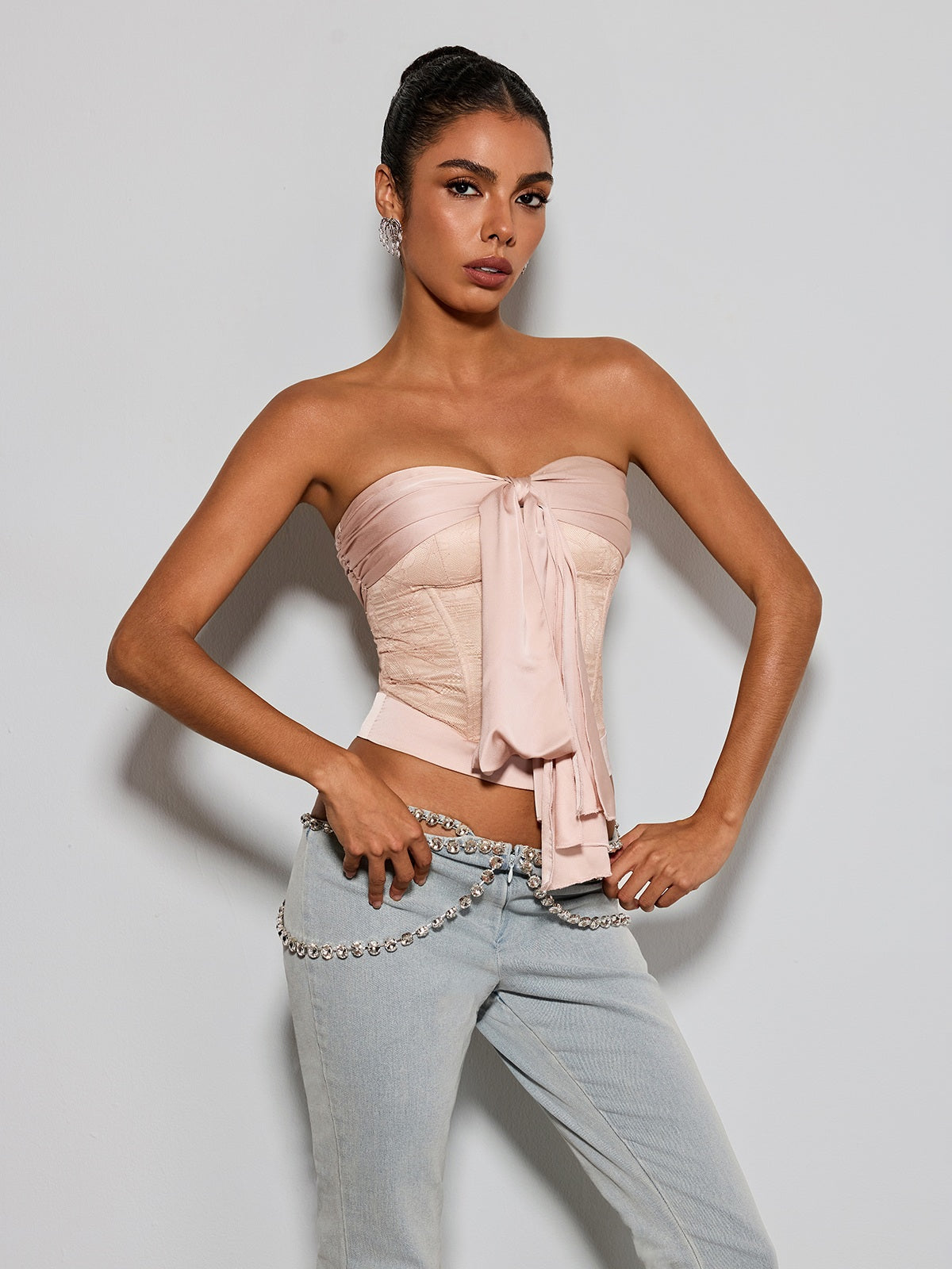 Corsetto Eternity in Pizzo Senza Spalline