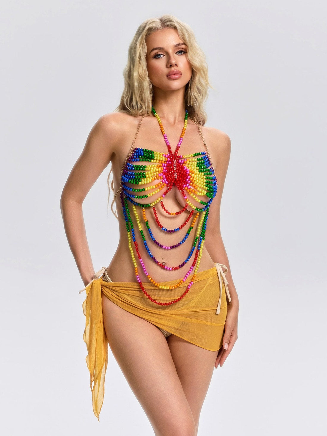 Bralette Floyce con Perline e Catena