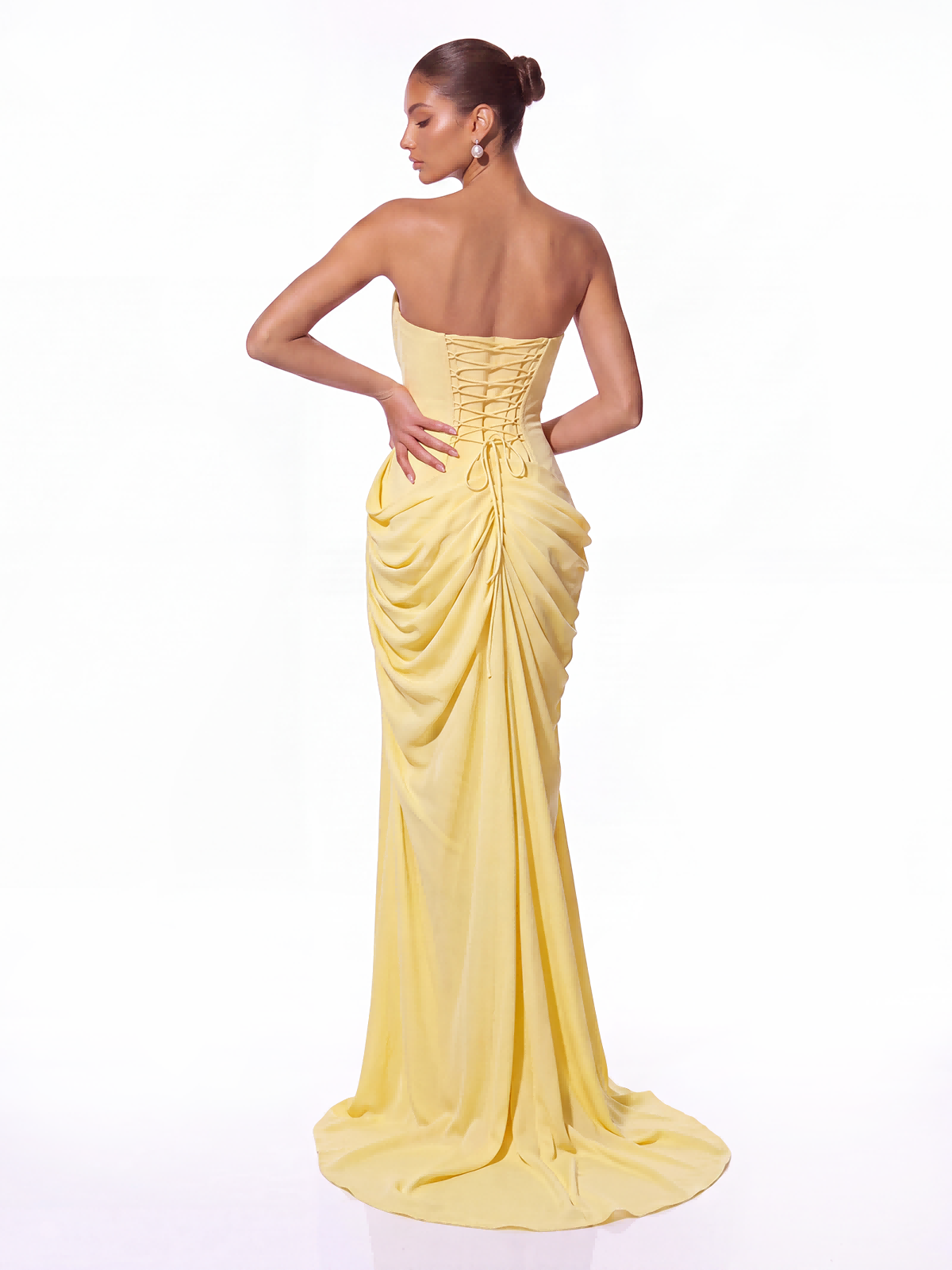 Abito Maxi Irina Senza Spalline con Spacco