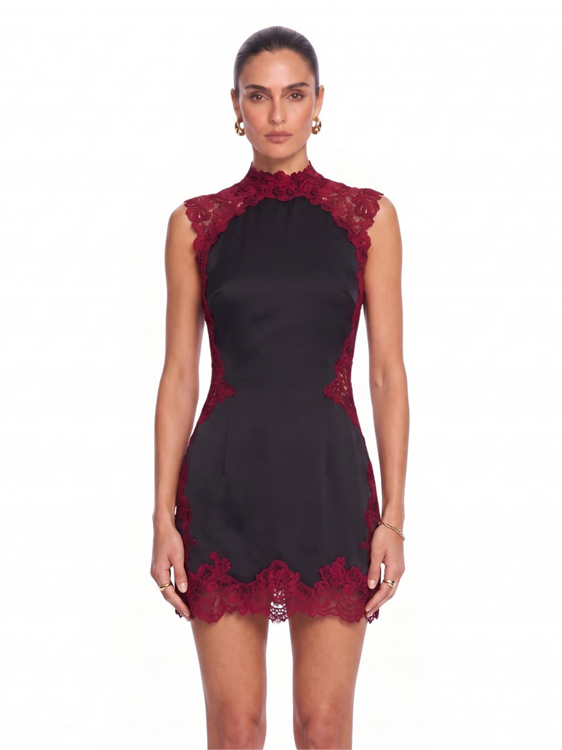 Abito Mini Senza Maniche Latham con Dettagli Cutout