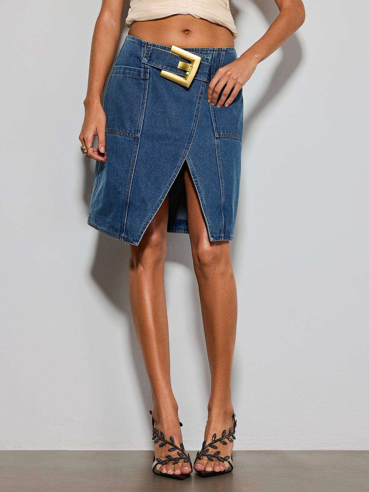 Gonna in Denim Taelorin
