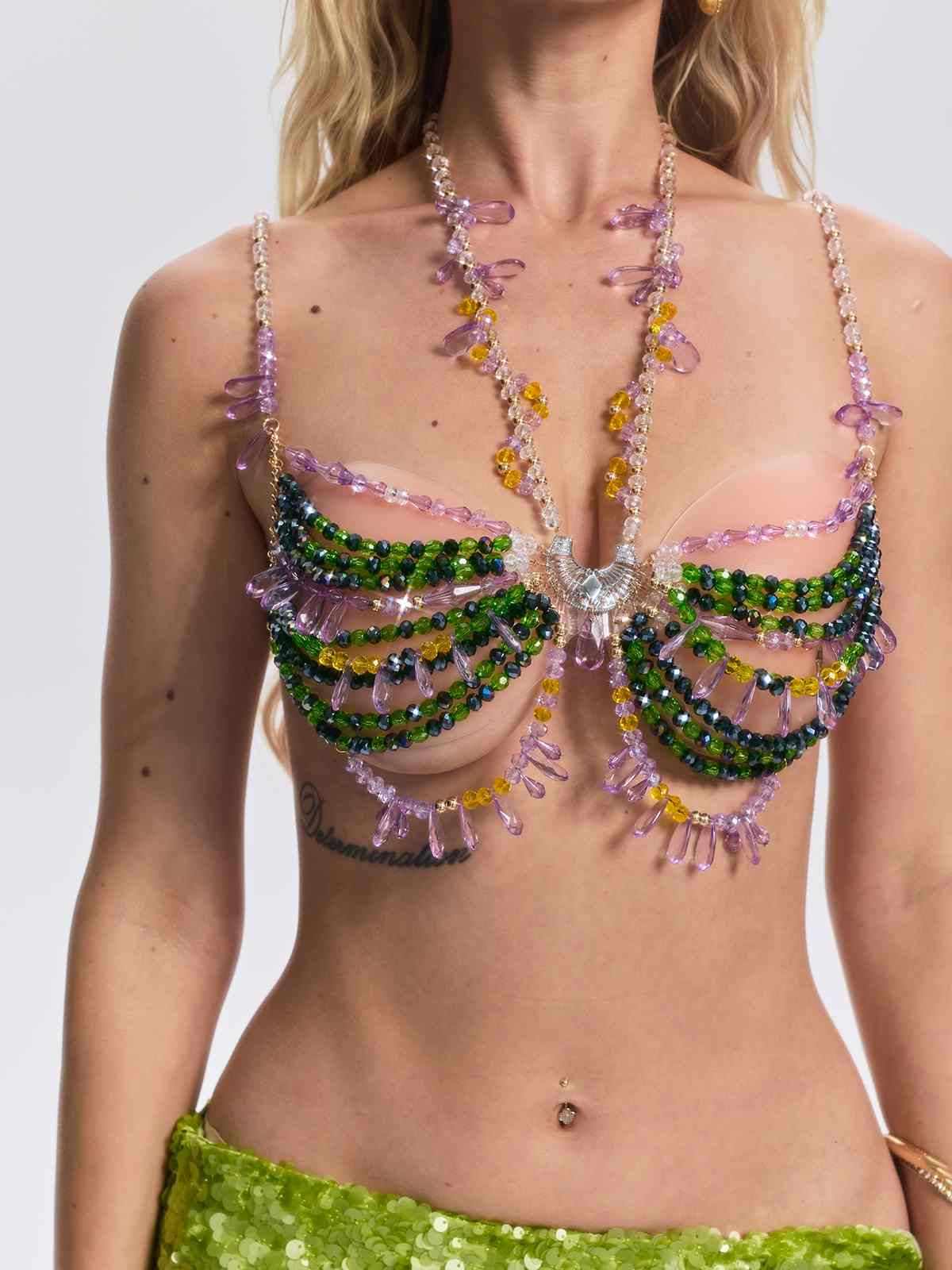 Bralette Vardena con Perline e Gemme