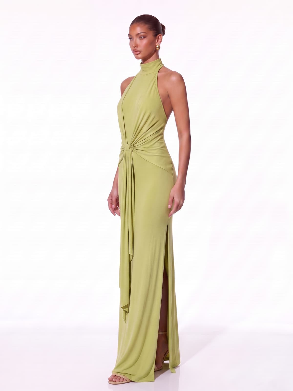 Maxi Abito con Scollatura Halter Wexoria