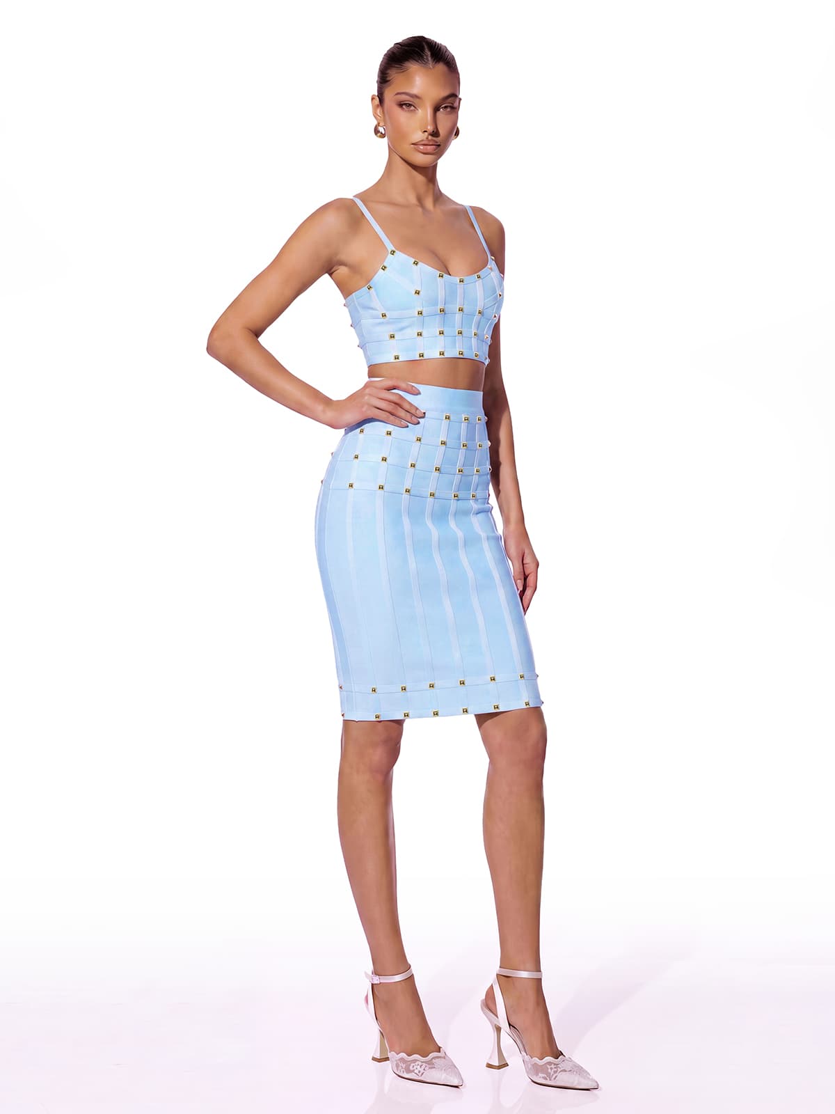 Completo Bandage Xarina Blu